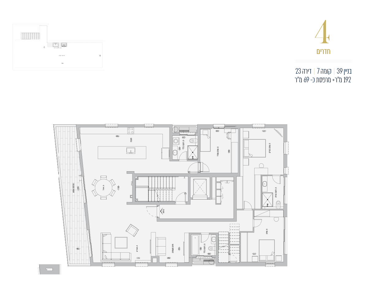 пентхаус 4 комнаты (K модель)